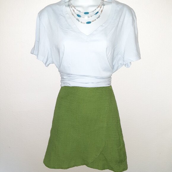Abercrombie & Fitch Green Skort (Skirt w/shorts underneath) * 38" Waist * Sz XL - Picture 1 of 12